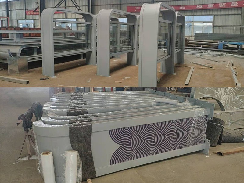 候車(chē)亭廣告垃圾箱批量定制(圖4)